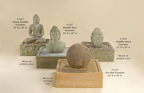 #1421 Buddha Bust Fountains