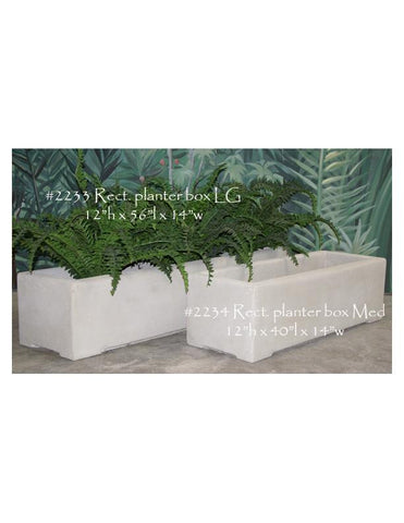 #2233 Rectangle Planter Box Med & Lg