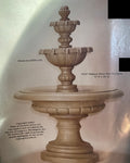 #1162 Chateau Three Tier Fountain or with pond