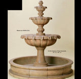 #1162 Chateau Three Tier Fountain or with pond