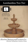 Lombardina Two Tier Pond Fountain