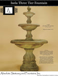 Isola Three & two Tier Fountain and pond