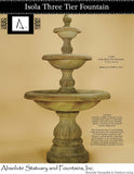 Isola Three & two Tier Fountain and pond