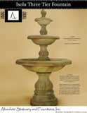 #1293 Isola Three & two Tier Fountain and pond