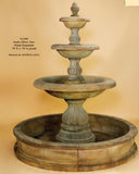 Isola Three & two Tier Fountain and pond