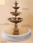 #1693 Grand Chateau Four tier fountains