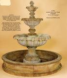 #1180 Jardin Three Tier Fountain & pond