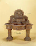 Ricco Deruta Wall Fountain( with two pedestals)