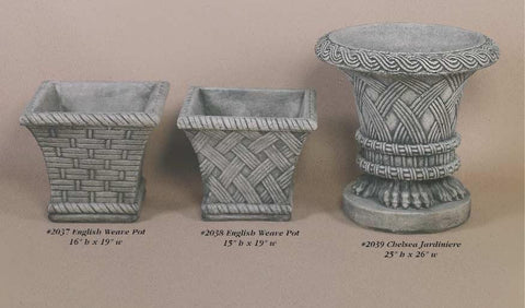 #2037 English Weave pot