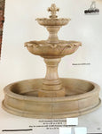 #1216 Gardenia pond fountain