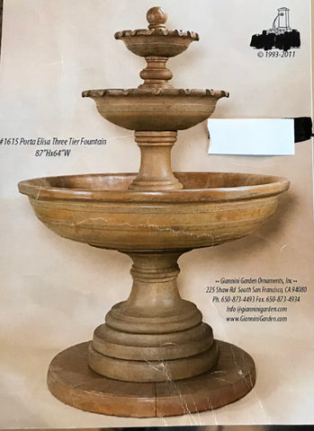 1615 Porta Elisa Three Tier Fountain