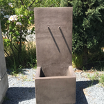 Modern wall fountain Altatribus copper spouts