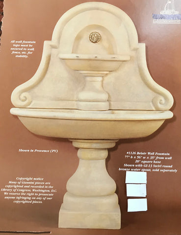 #1126 Belair Wall Fountain
