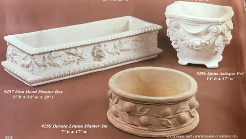 #257 Lion Head Planter Box