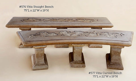 #576 Grape vine Straight Bench or curved bench
