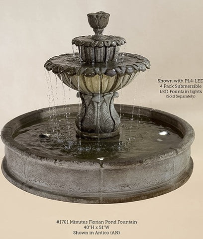#1701 Minutus Florian Pond Fountain