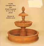 #1266 Caroline Two Tier Pond Fountain