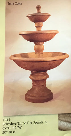#1245 Belvedere Three Tier Fountain