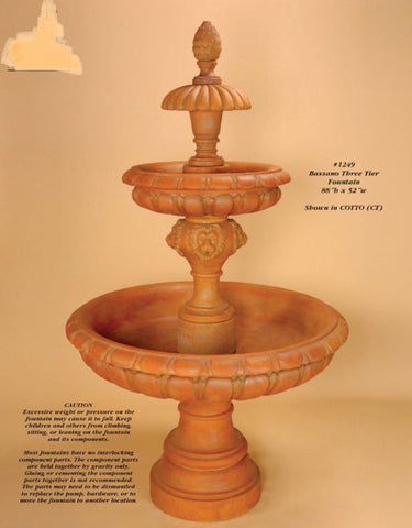 #1249 Bassano Three Tier Fountain