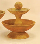 Due Two Tier Short Fountain with Spillways