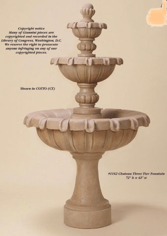 #1162 Chateau Three Tier Fountain