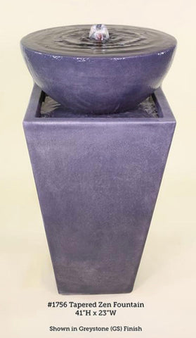 Modern Zen tall fountain , tapered