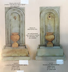 #1472 Etruria Urn Wall Fountain for spout (Short)
