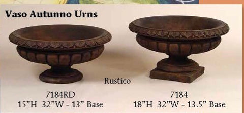 #7184 Vaso Autunno Urns
