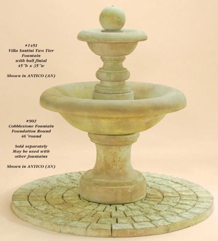 #1450 Villa Santini Two Tier Fountain