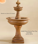 #1663 Flour De Lis Two Tier Fountain