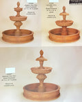 #1267 Laurent two tier pond fountain