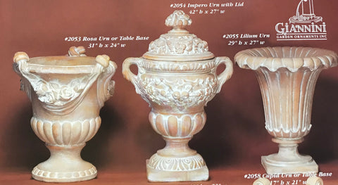 #2053 Rosa Urn or Table Base