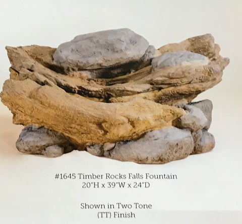 #1645 Timber Rocks Falls Fountain