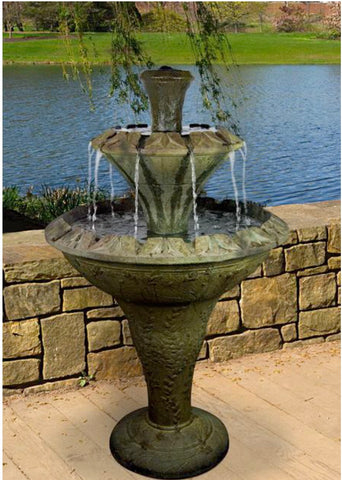 5044f3 Flora Two- Tier Fountain