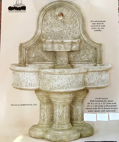 #1138 Lavica wall fountain for spout