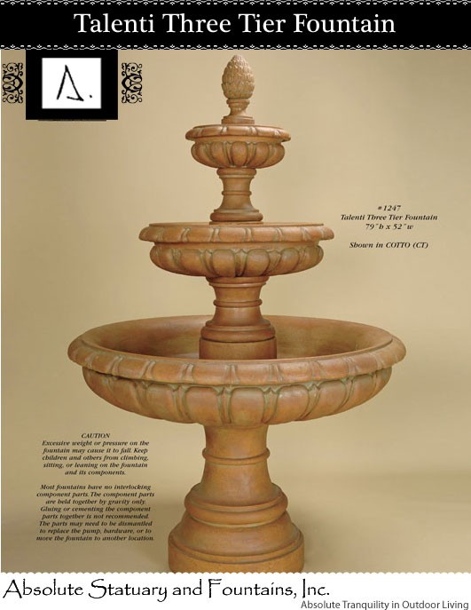 Talenti Three Tier Fountain