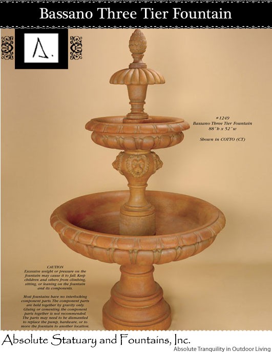 Bassano Three Tier Fountain