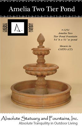 Amelia Two Tier Pond Fountain