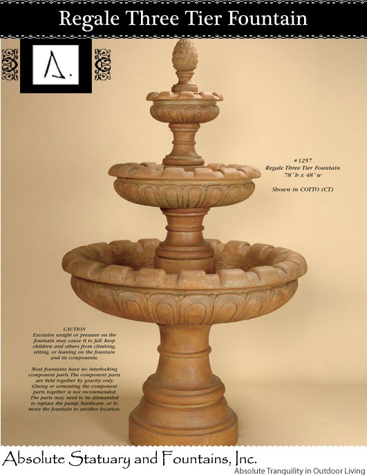 Regale Three Tier Fountain