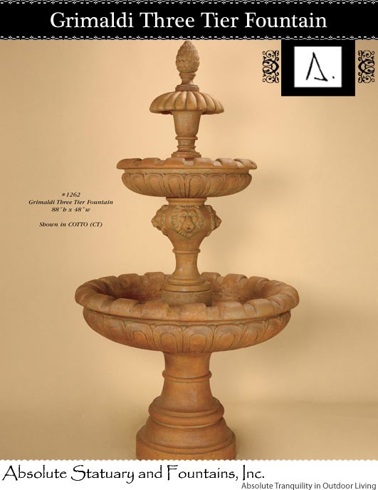 Grimaldi Three Tier Fountain