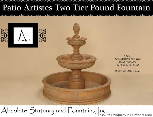 Patio Artistes Two Tier Pound Fountain