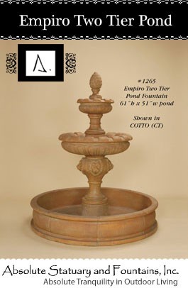 Empiro Two Tier Pond Fountain