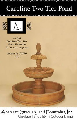 Caroline Two Tier Pond Fountain