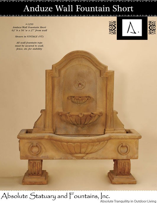Anduze Wall Fountain Short