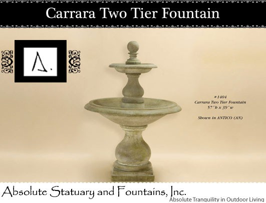 Carrara Two Tier Fountain