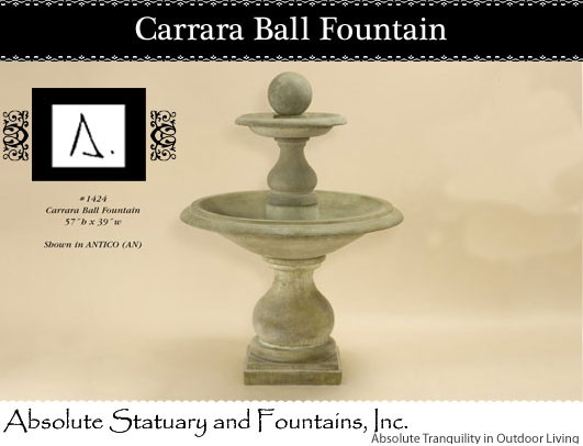 Carrara Ball Fountain