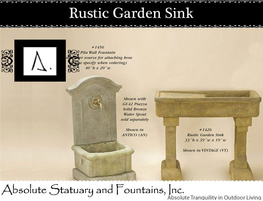 Rustic Garden Sink