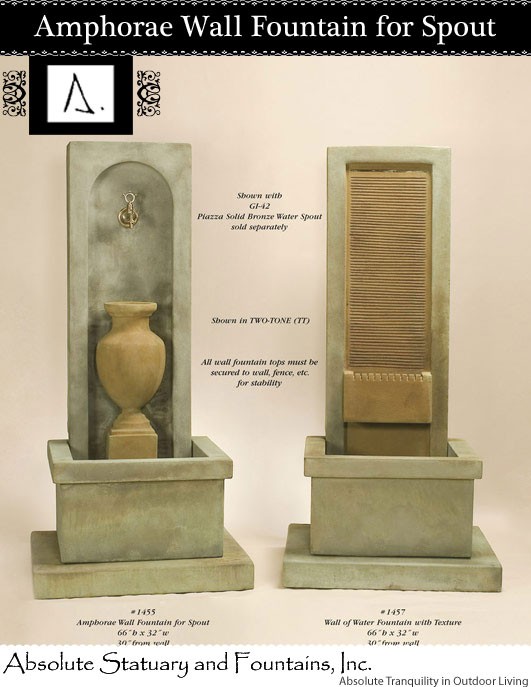 Amphorae Wall Fountain for Spout