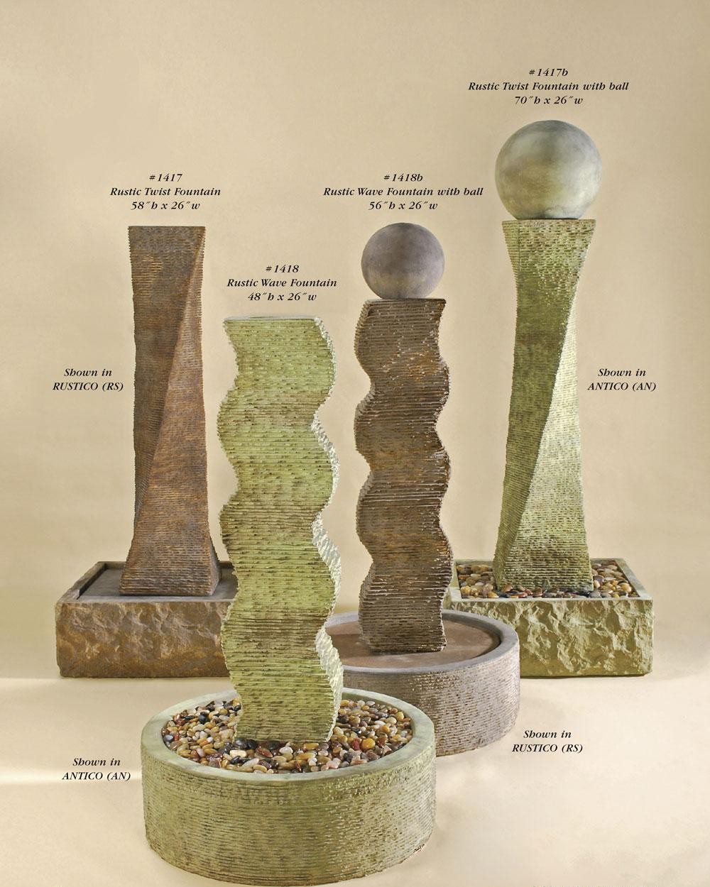 Rustic Wave Fountain