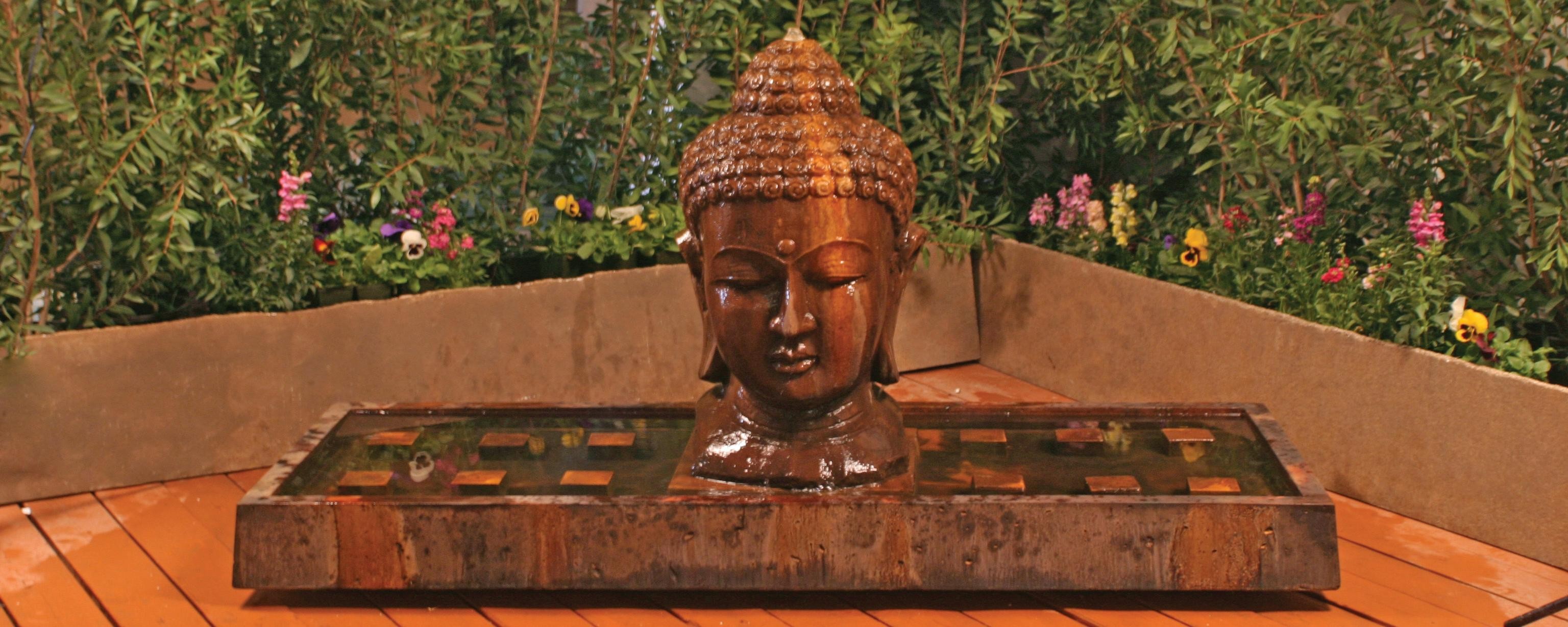 Buddha Head Fountain -LG